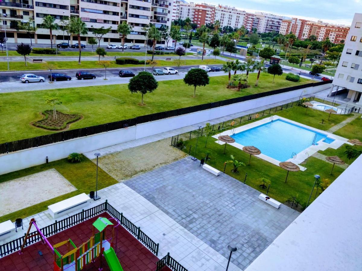 Апартаменты Atico Con Piscina Y Vistas Al Mar Habitat Litoral Малага Экстерьер фото